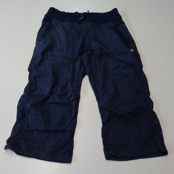 Lululemon Dance Studio Capris Size 8 True Navy - Picture 1 of 15